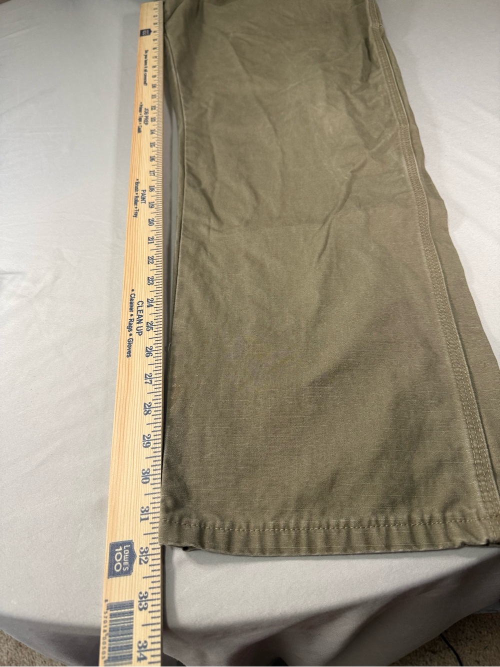 Wrangler Riggs Workwear Carpenter Pants 38x32 Ripstop Utility Work Tan - Picture 11 of 13